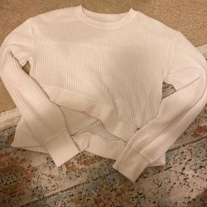 Hollister white sweater